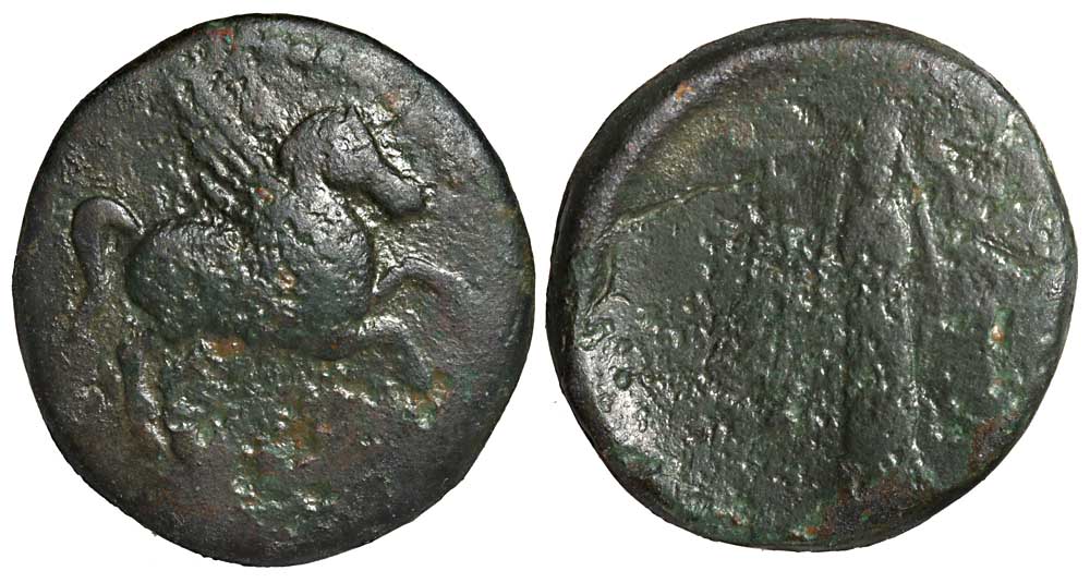 Coins minted in the ancient city of Bargylia